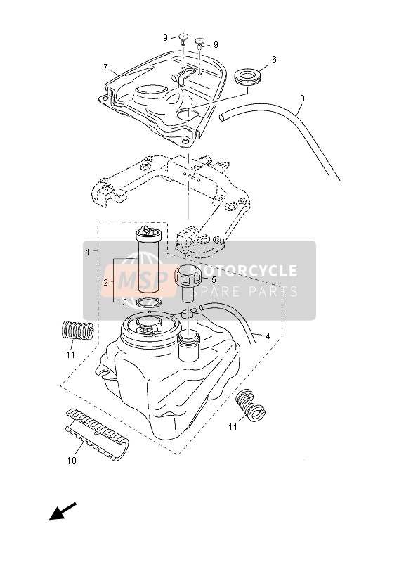 Yamaha YN50F 2013 TANK für ein 2013 Yamaha YN50F